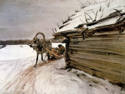 1898 Kışında, Valentin Serov by Valentin Aleksandrovich Serov