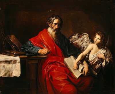 Evangelist Matta. 1625 civarında by Valentin de Boullogne