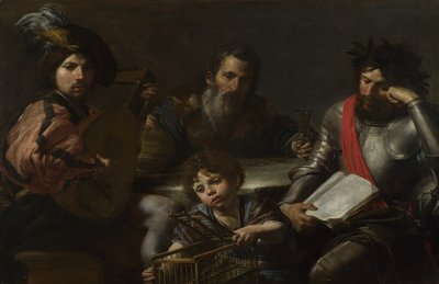 İnsanın Dört Çağı, c. 1629 by Valentin de Boullogne