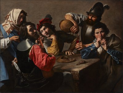 Konser, c.1625 (tuval üzerine yağlı boya) by Valentin de Boulogne