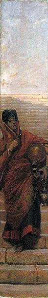 Bir Hint Su Taşıyıcı (tuval üzerine yağlı boya) by Valentine Cameron Prinsep