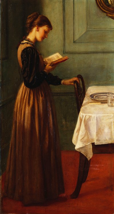 Bir Kız Okuma Çalışması by Valentine Cameron Prinsep