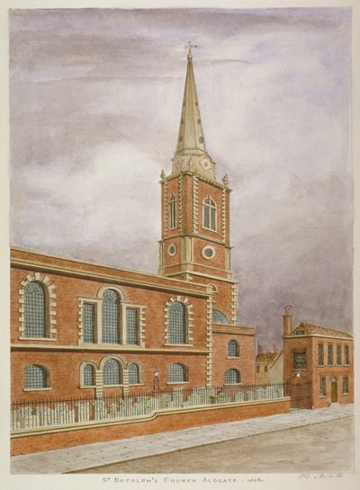 St Botolph Kilisesi, Aldgate, Londra Şehri, 1806 by Valentine Davis