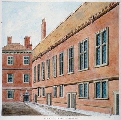 Sion Koleji, Londra Şehri, 1806 by Valentine Davis