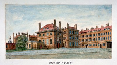 New Inn on Wych Street, Westminster, Londra, c1800 by Valentine Davis