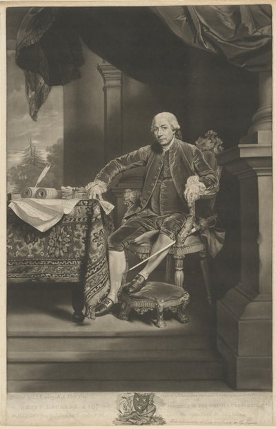 Henry Laurens, 1782. by Valentine Green
