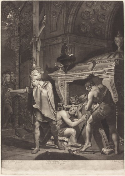 Miravan Atalarının Mezarını Açma, 1772. by Valentine Green