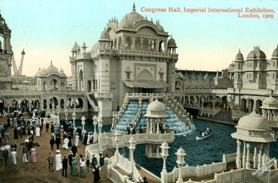 Kongre Salonu, Imperial International Exhibition, Londra, 1909. by Valentine and Sons Ltd