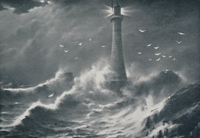 Eddystone Deniz Feneri, 1910 by Valentine and Sons Ltd
