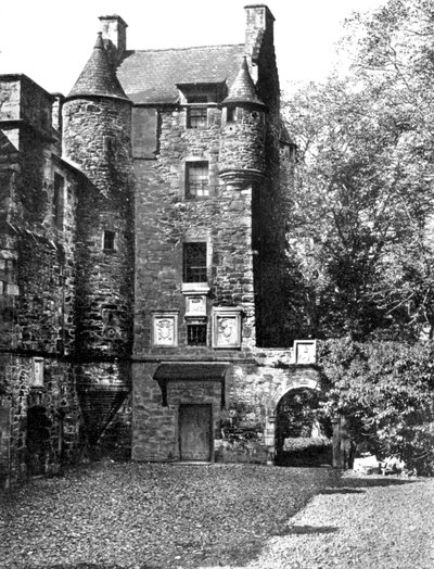 Ferniehirst Kalesi, Jedburgh, Sınırlar, İskoçya, 1924-1926. by Valentine and Sons Ltd