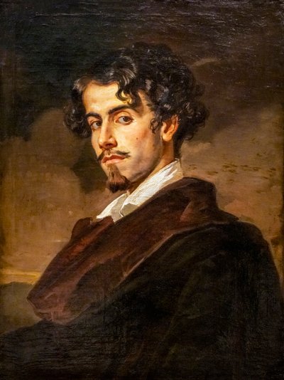 Gustavo Adolfo Becquer'in Portresi by Valeriano Domínguez Bécquer