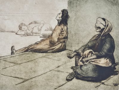 Napoliten dilenciler (çizim) by Valère Bernard