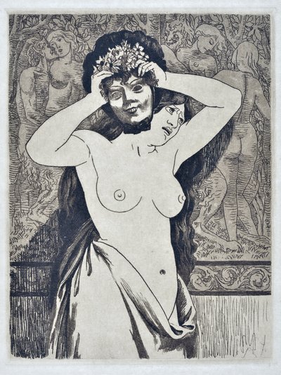 Maske (çizim) by Valère Bernard