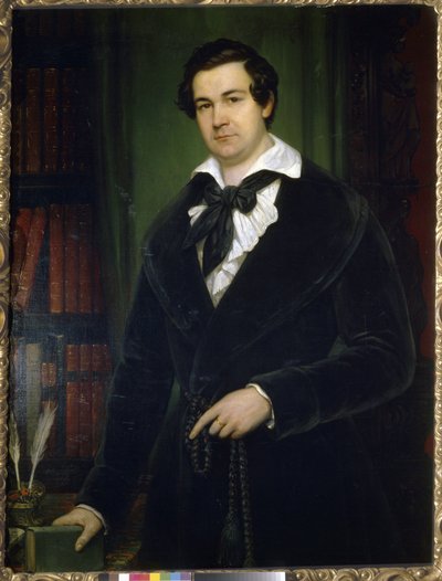 Aktör Vasily Andreevich Karatygin'in (1802-1853) portresi Tropinin, Vasili Andreyevich (1776-1857) by Vasili Andreevich Tropinin