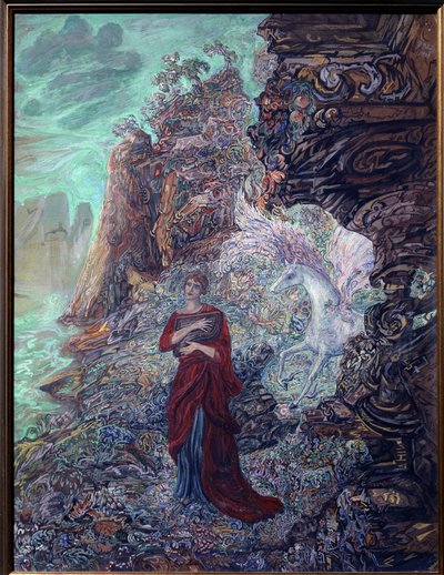 Sappho ve Pegasus by Vasili Dmitrievich Millioti