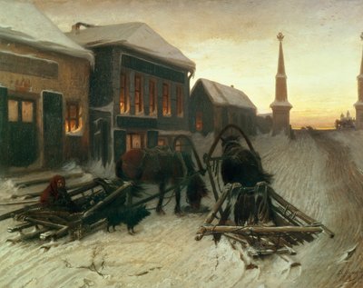 Şehir Kapılarındaki Son Taverna by Vasili Grigorevich Perov