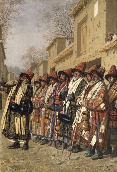 Taşkent'te Sadaka Dilen Derviş Korosu, 1870 by Vasili Vasilievich Vereshchagin