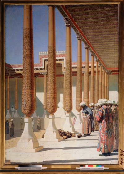 Kupaların Gösterimi (Türkistan'ın Rusya tarafından fethi sırasında başı kesilen kafalar) by Vasili Vasilievich Vereshchagin
