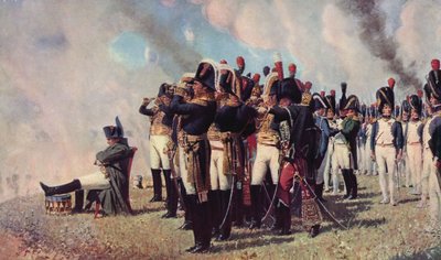 I. Napolyon Borodino Tepelerinde (renkli taş baskı) by Vasili Vasilievich Vereshchagin