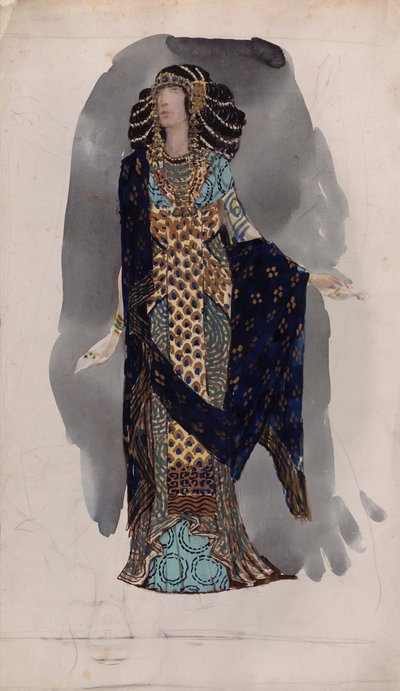 Seri Doğu dansçılarından kostüm tasarımı, 1900