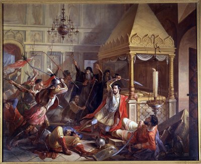 1610'daki Polonya kuşatması sırasında Prens Michail Volkonsky'nin kahramanca eylemi by Vasily Kuzmich Demidov