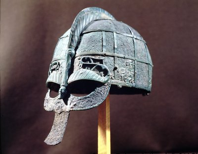 Kask, Vendel Hazinesinden, Uppland, MS 600 dolayları (metal) by Vendel Period
