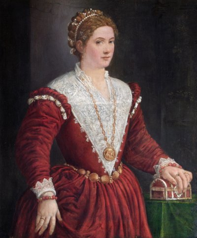 Bilinmeyen Kadın (tuval üzerine yağlıboya) by Venetian School