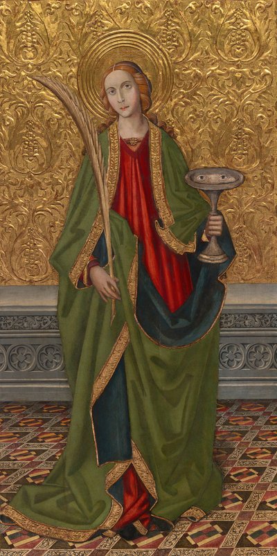 Aziz Lucy, Yaklaşık 1500 by Vergós Workshop