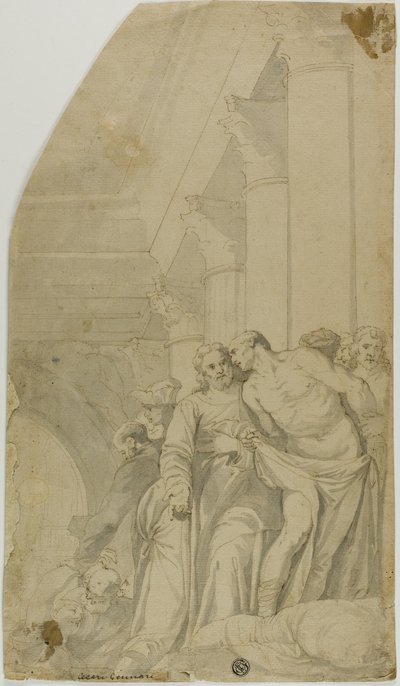İsa, Bethesda Havuzunda Hastaları İyileştiriyor by Veronese (Paolo Caliari)