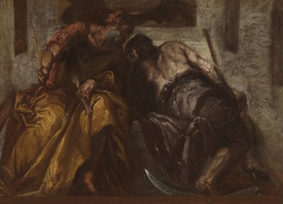 Janus ve Satürn, c.1730-70 by Veronese