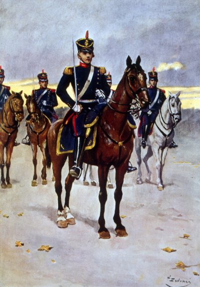 Arjantin Ordusu atlı grenadier subayı by Vicente Blasco Ibanez