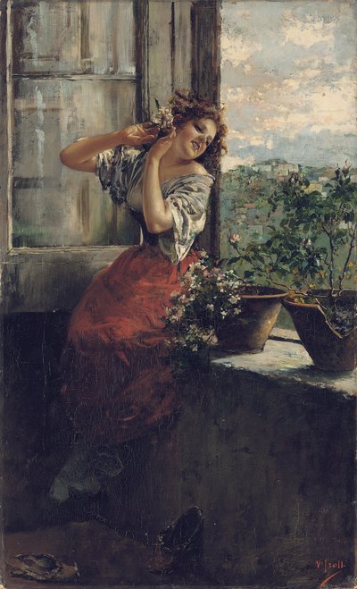 Uzaklardaki Düşünceler (tuval üzerine yağlı boya) by Vicenzo Irolli
