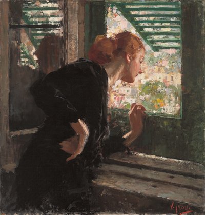 Penceredeki Bayan by Vicenzo Irolli