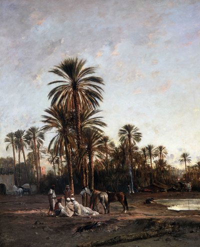 Afrika Gölü. 1866 (tuval üzerine yağlı boya) by Victor Pierre Huguet