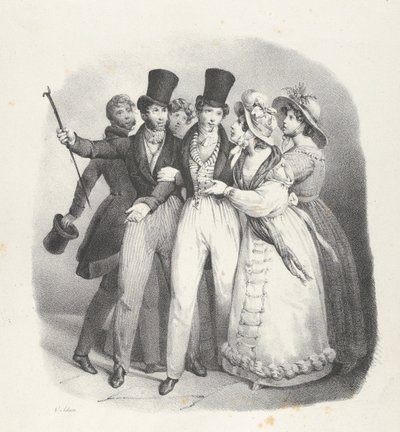 Çatlak. VII: Kim bana sahip çıkacak Kim bana sahip çıkacak, 1824. by Victor Adam