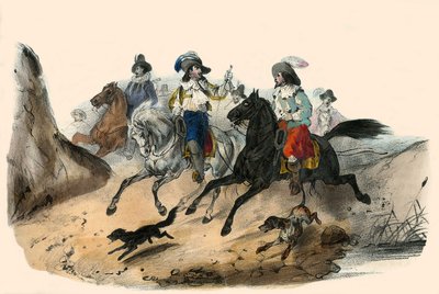 2 beyefendi arasındaki meydan okuma. Albüm Grotesque, Choix de Types Remarkable ”, Victor Adam