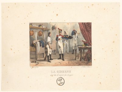 memur patronları koyar Kese, askerin aynası olmalıdır (nesne üzerindeki başlık) Askeri sahneler (dizi adı) Askeri sahneler (dizi adı) by Victor Adam