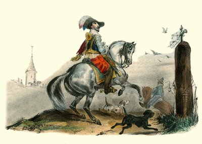 Sommiere Vikontu, Languedoc beyefendisi ve taşra lordu. “Albümü Grotesk, Seçkin Türlerin Seçimleri”nde, Victor Adam