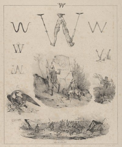 W harfi: Washington, Wagram, Waterloo, 1833. by Victor Adam