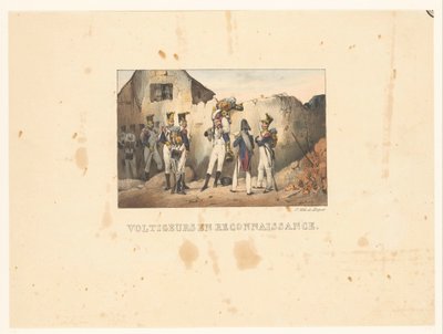Voltigeurs op verkenning Keşifteki Voltigeurs (nesne üzerindeki başlık) Askeri sahneler (dizi adı) Askeri sahneler (dizi adı) by Victor Adam