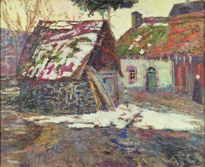 Karın Etkisi (karton üzerine yağ) by Victor Charreton
