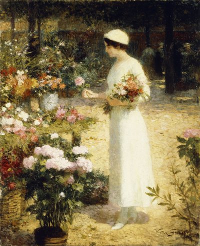 Çiçek Pazarında, by Victor Gabriel Gilbert