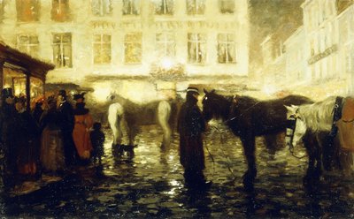 Bir Paris Sokağı, Akşam, by Victor Gilsoul