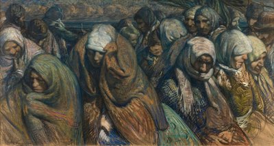 Göçmenler (tuval üzerine yağlıboya) by Victor Hageman