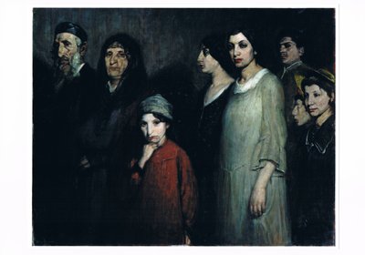 Göçmenler, c.1910 (tuval üzerine yağlıboya) by Victor Hageman