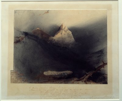 Efsanelerin dağı Çizim Victor Hugo (1802-1885) 1839 Paris, Maison Victor Hugo by Victor Hugo
