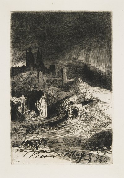Manzara, 1868 by Victor Hugo