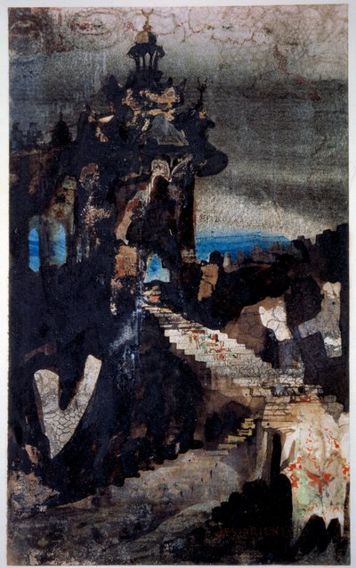 Les Orientales Victor Hugo (1802-1885) 1855-1856 tarafından kalem, guaj ve sulu boya çizimi. Paris, B.N. by Victor Hugo