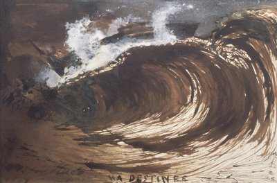 Kaderim, 1857 (kalem ve mürekkep, yıkama ve guaj) by Victor Hugo