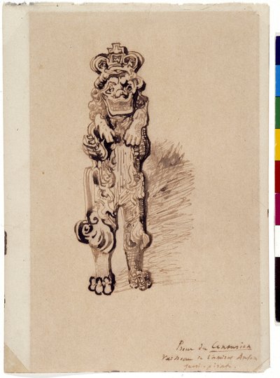 Yüzbaşının pruvası (çizim) by Victor Hugo